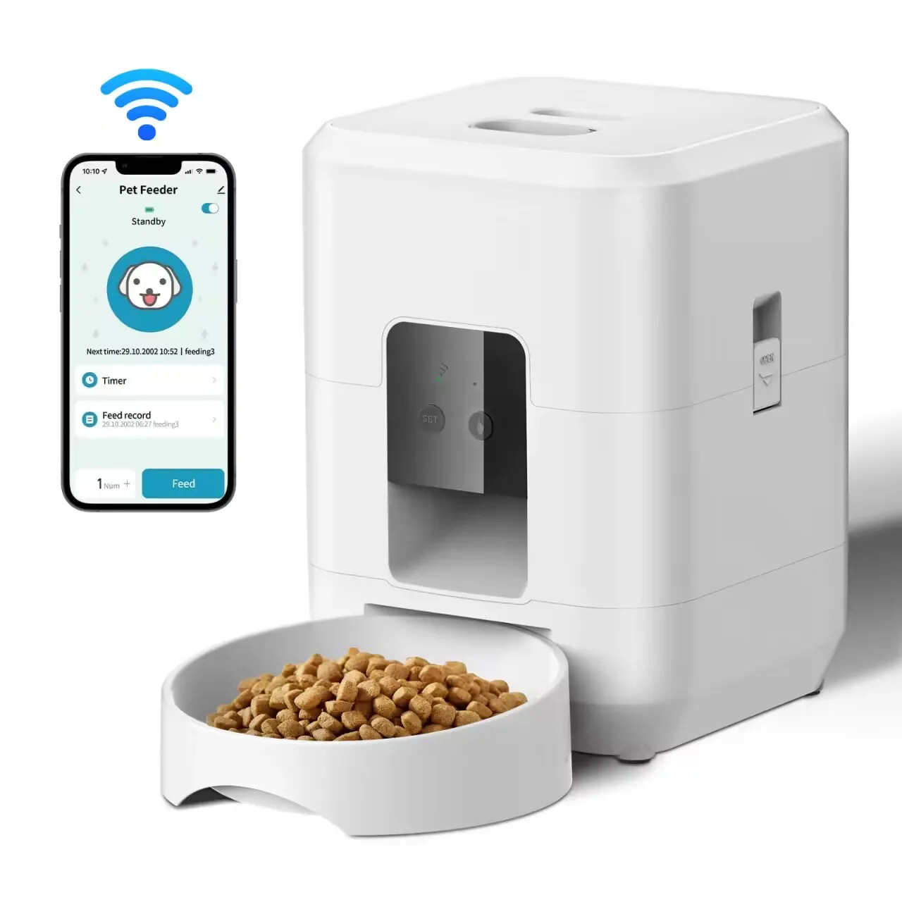 Automatic Smart Pet Feeder Cat Dog Food Dispenser Timed Machine Slow Bowl Timer